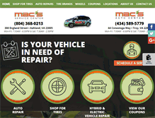 Tablet Screenshot of macsservicecenter.com